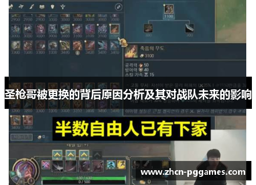 圣枪哥被更换的背后原因分析及其对战队未来的影响