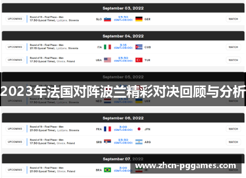 2023年法国对阵波兰精彩对决回顾与分析